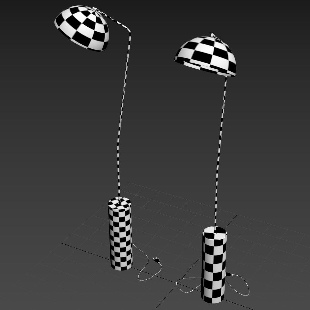Luminaire Authentik Dome Floor Lamps 3D model_8