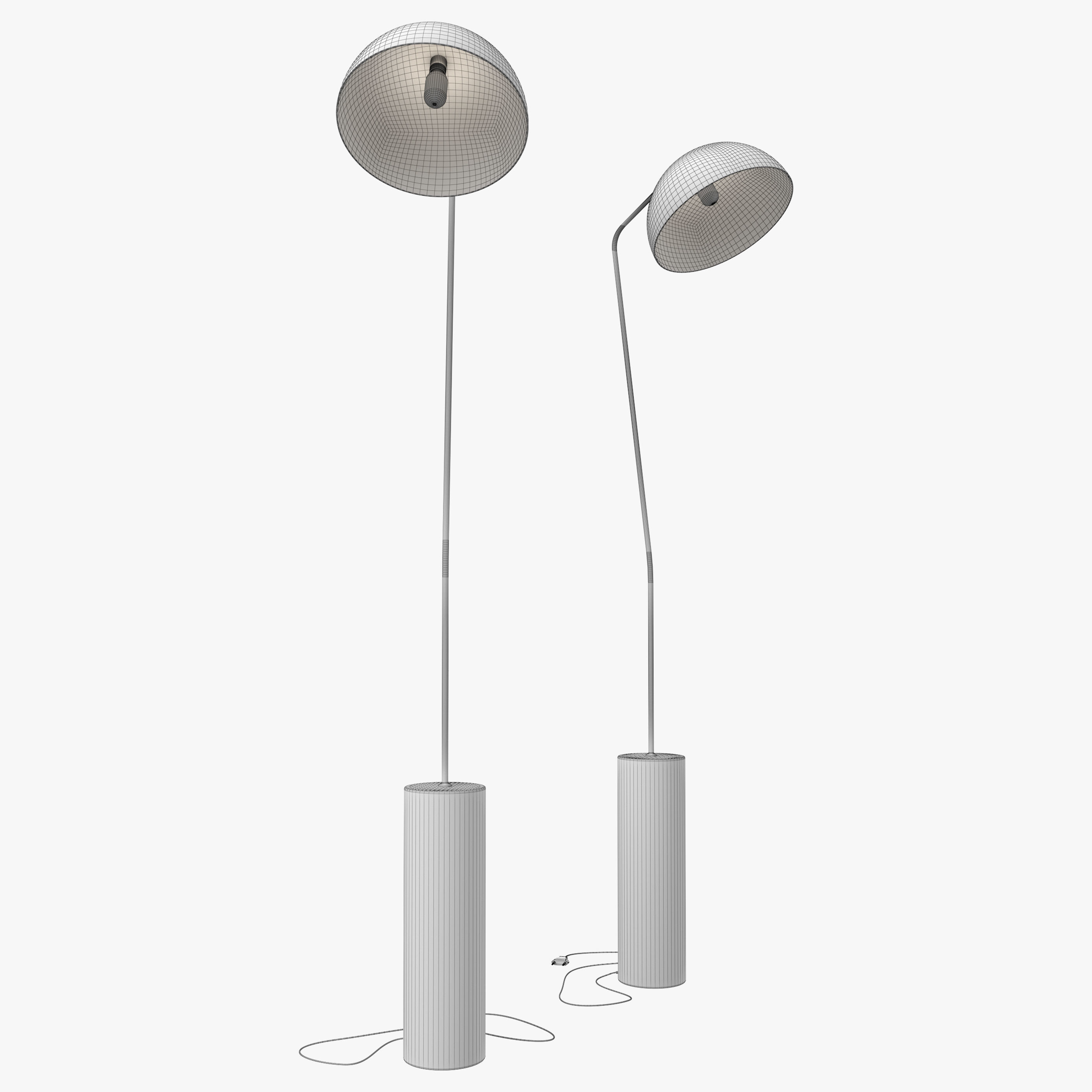 Luminaire Authentik Dome Floor Lamps 3D model_6