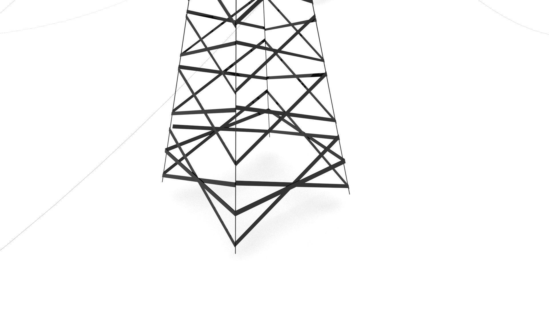 Powerline of Electric Transmission Towers 3D model | CGTrader