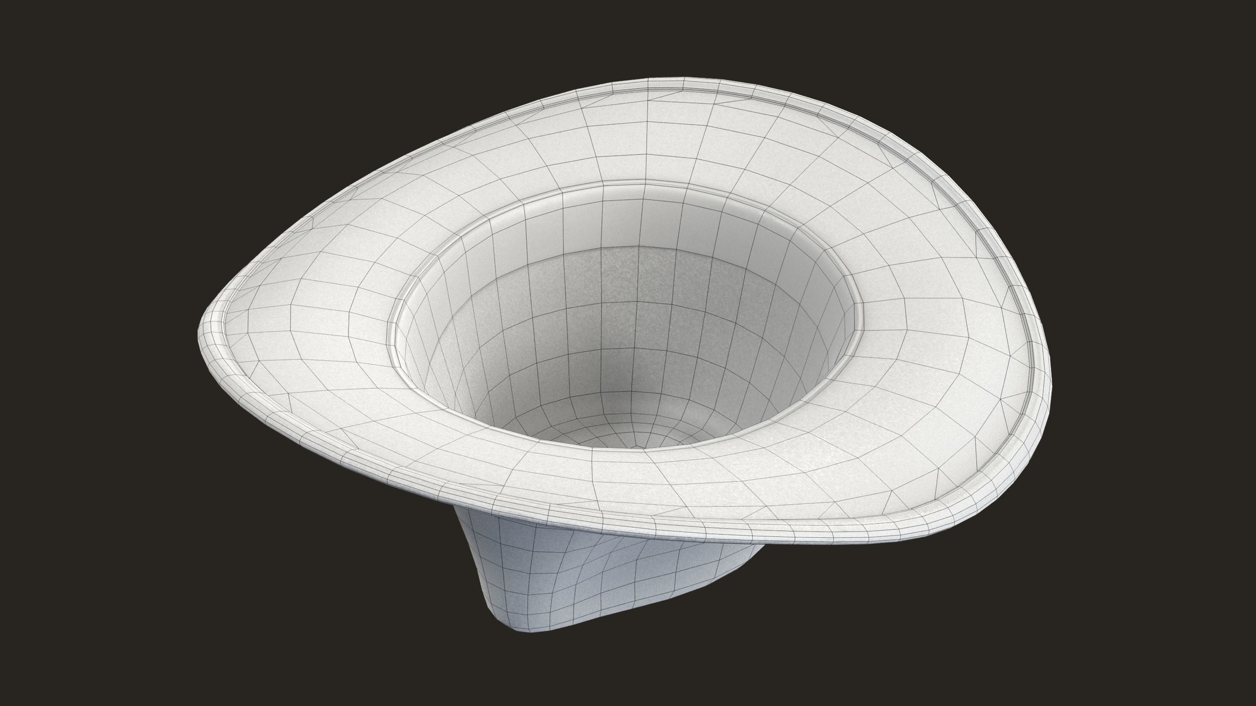 Cowboy Hat Low-poly 3D model_13