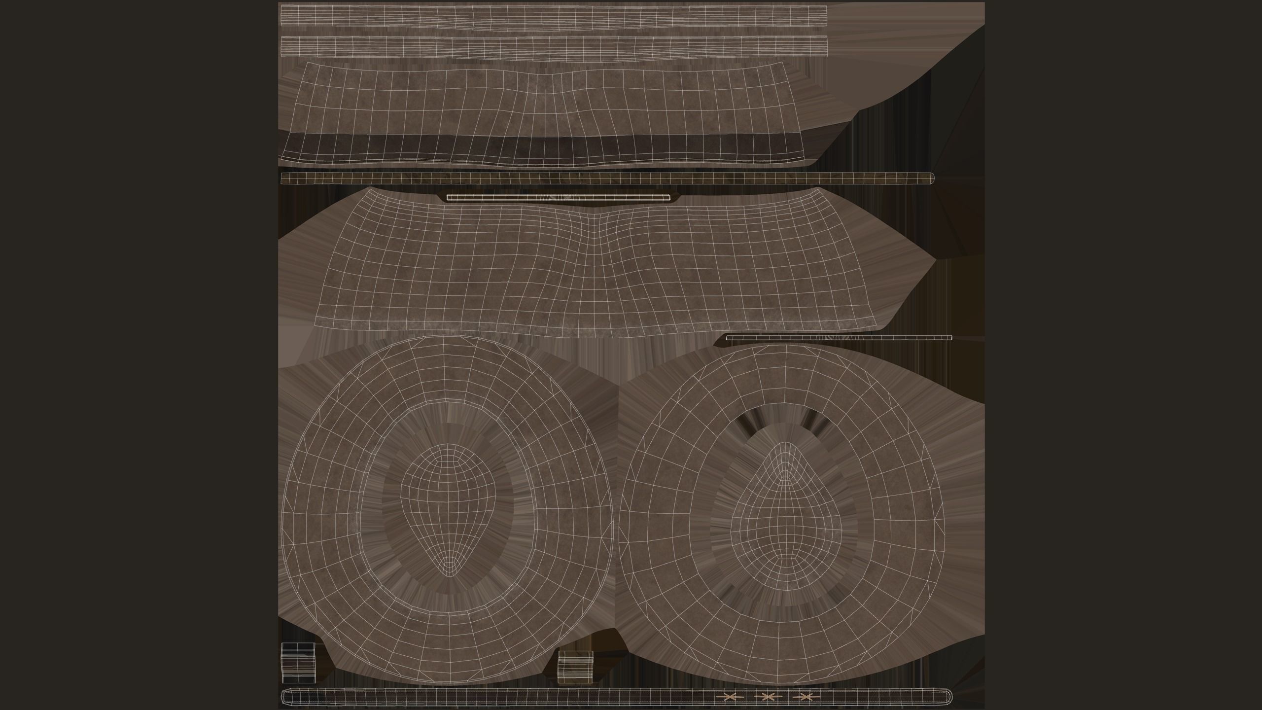 Cowboy Hat Low-poly 3D model_10