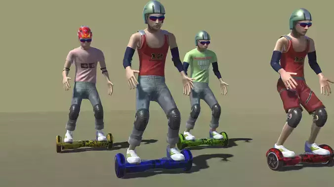 Hoverboard Actions 3D model