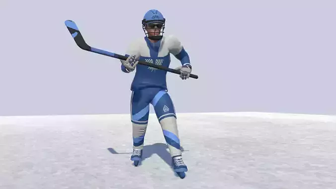 Ice Hockey Actions 3D model