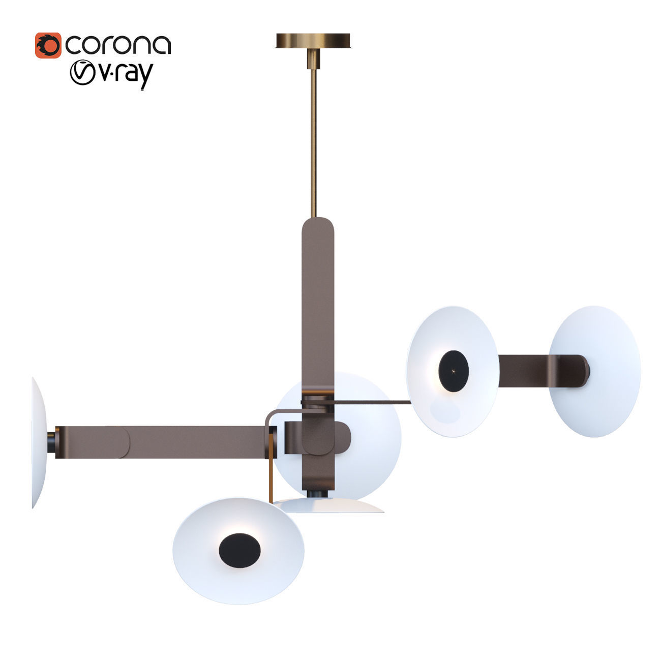 Elbo 6-1 chandelier 3D model_3