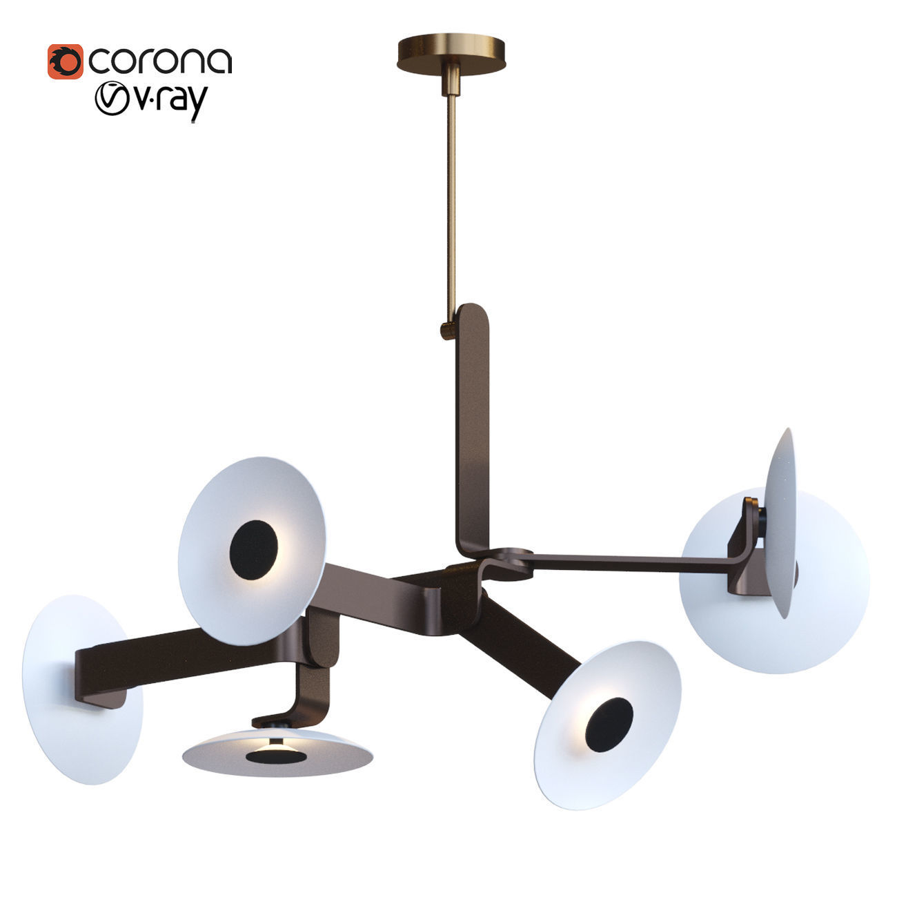 Elbo 6-1 chandelier 3D model_1