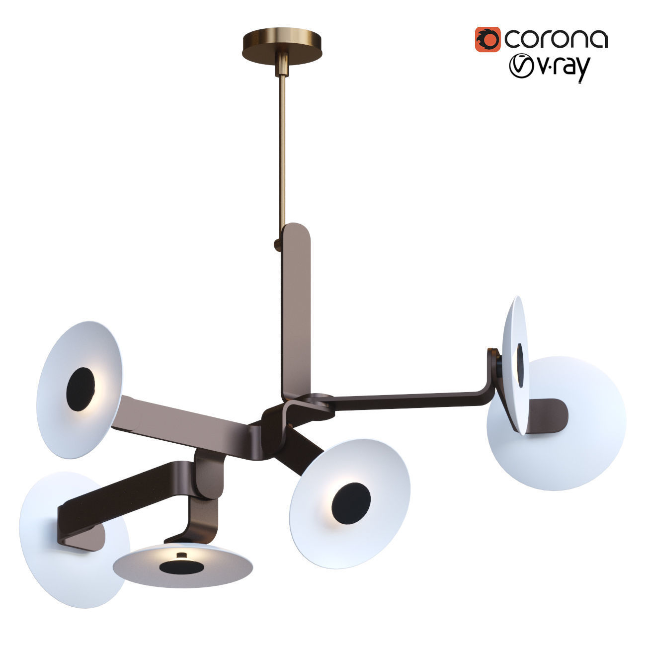 Elbo 6-1 chandelier 3D model_4
