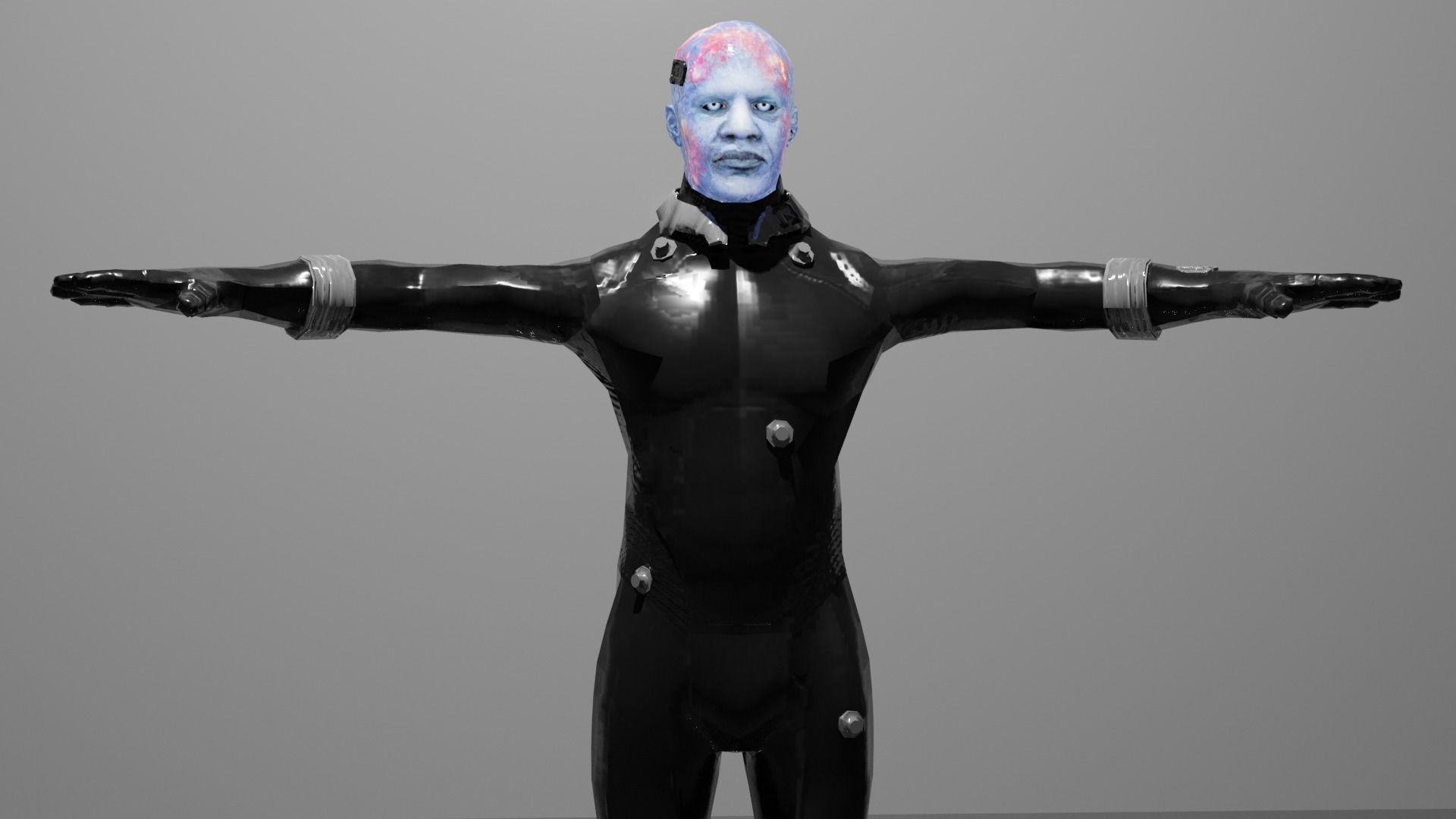 Electro  Low-poly 3D model_1