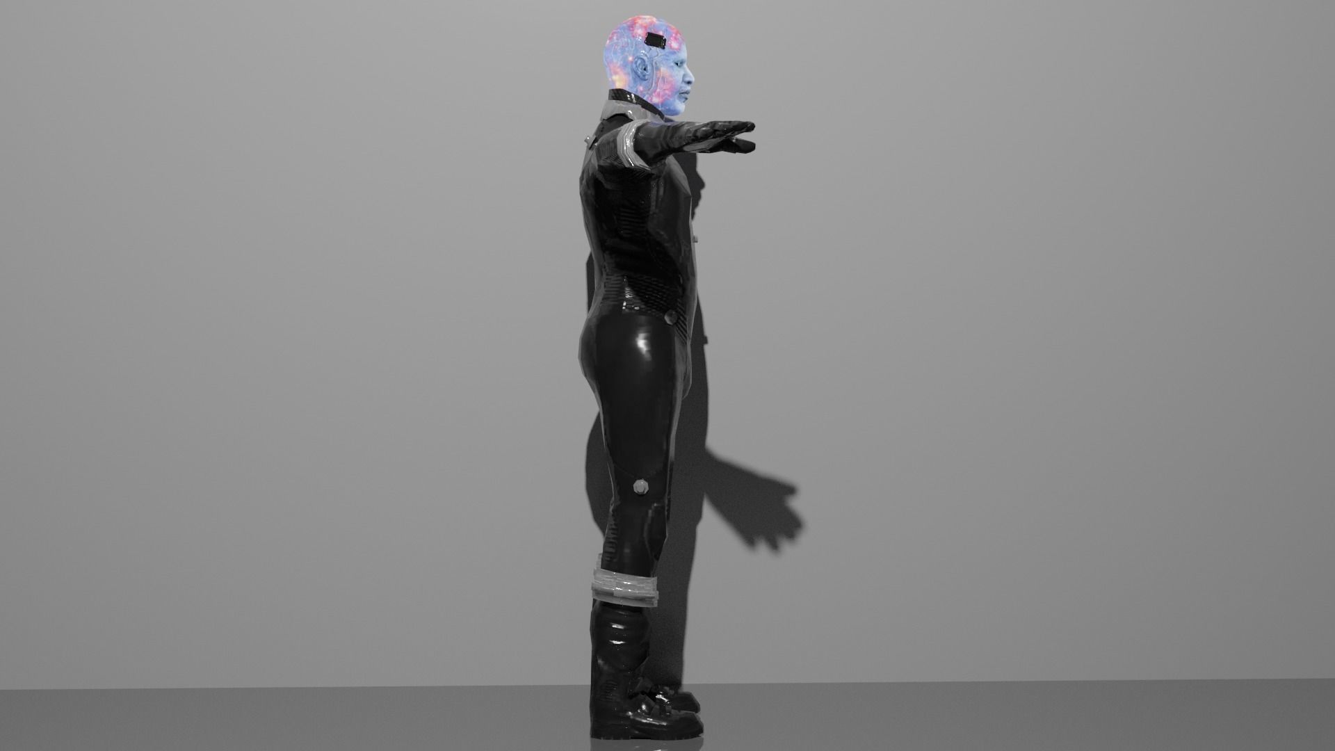 Electro  Low-poly 3D model_2