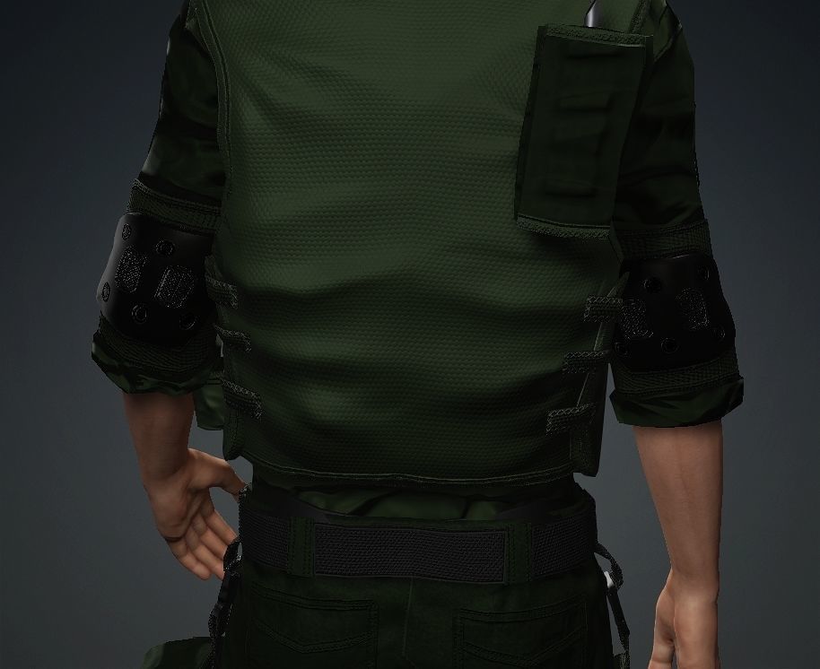Army Officer 3D model_5