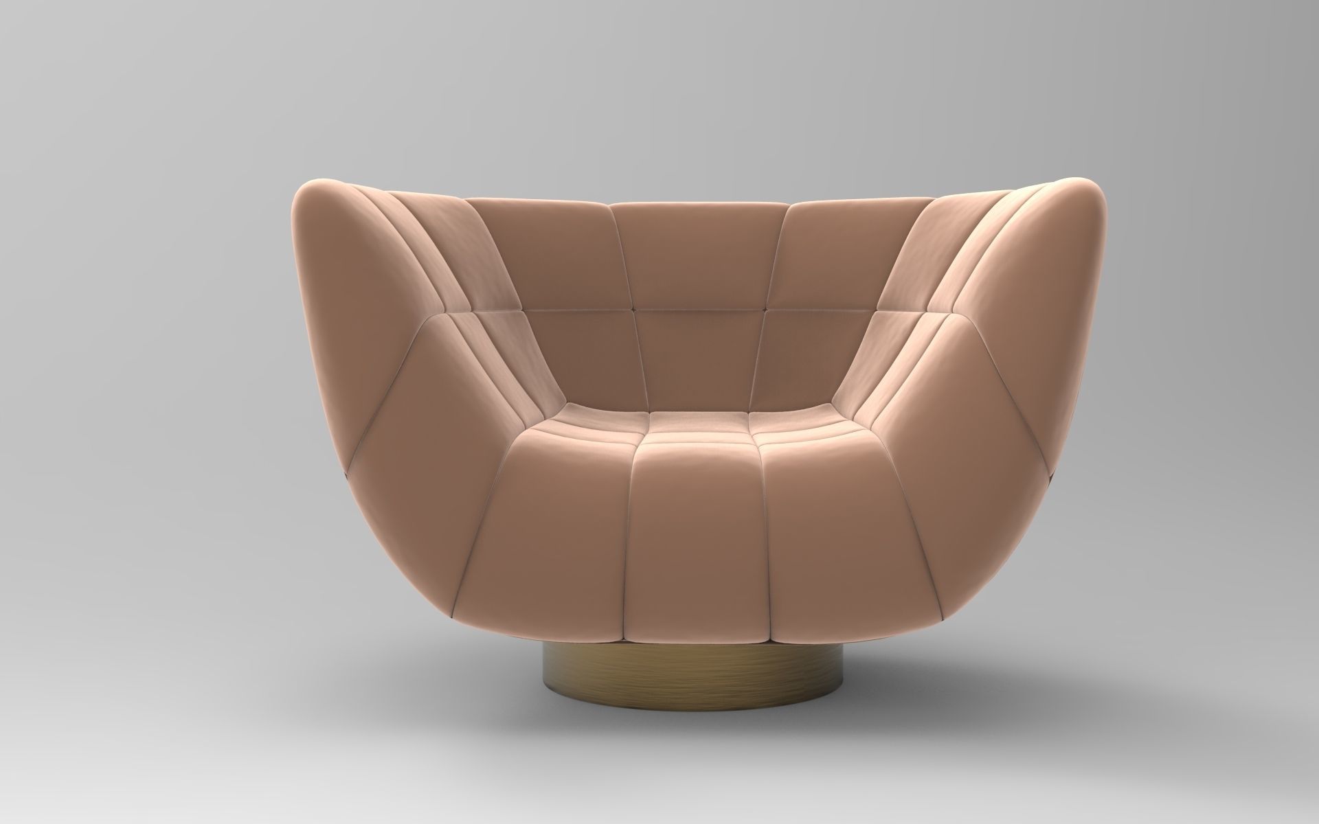Leaf Armchair 3D model_3