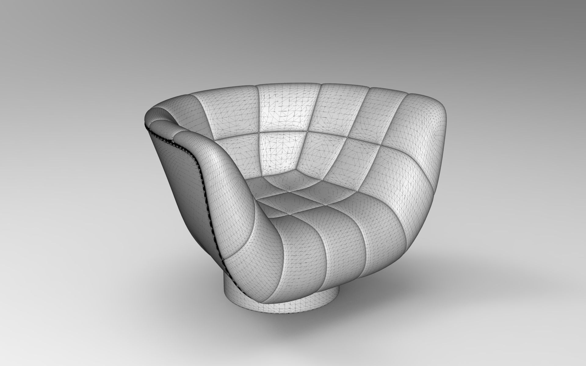 Leaf Armchair 3D model_5