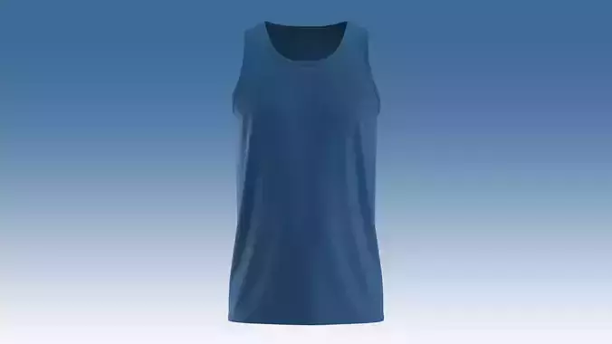 Thick Strap Tank Tops 3D model