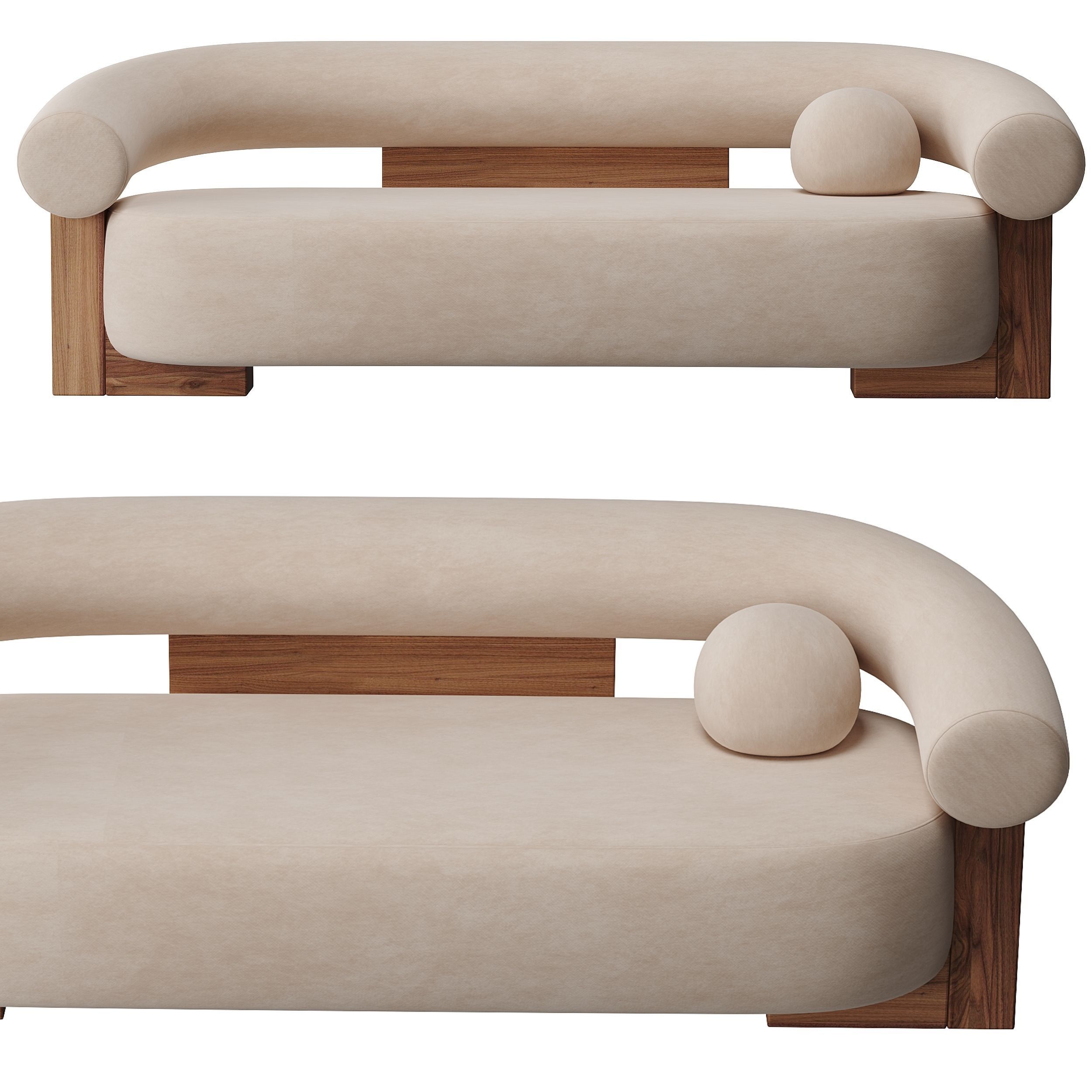 Cassette Sofa by Collector 3D model_1