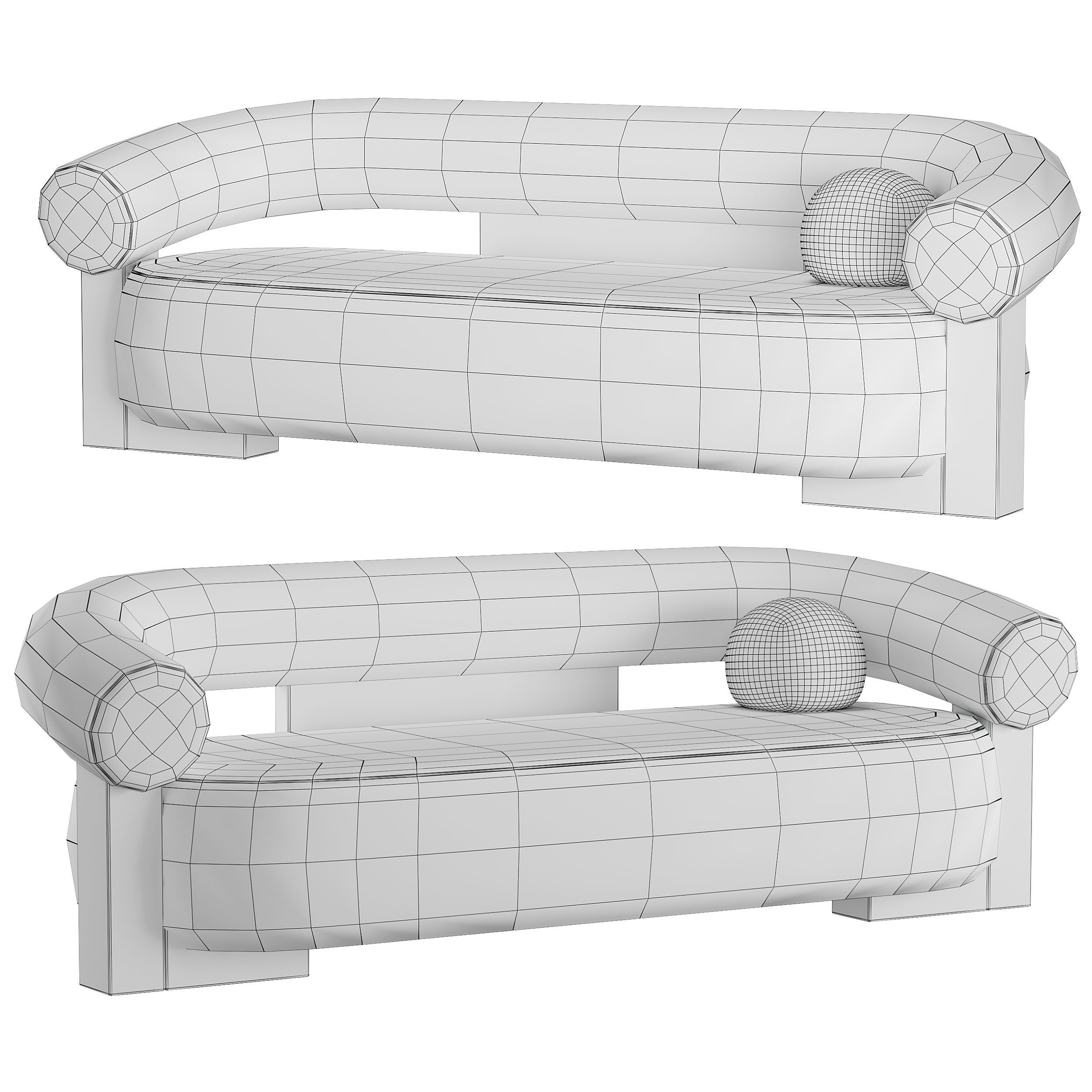 Cassette Sofa by Collector 3D model_9