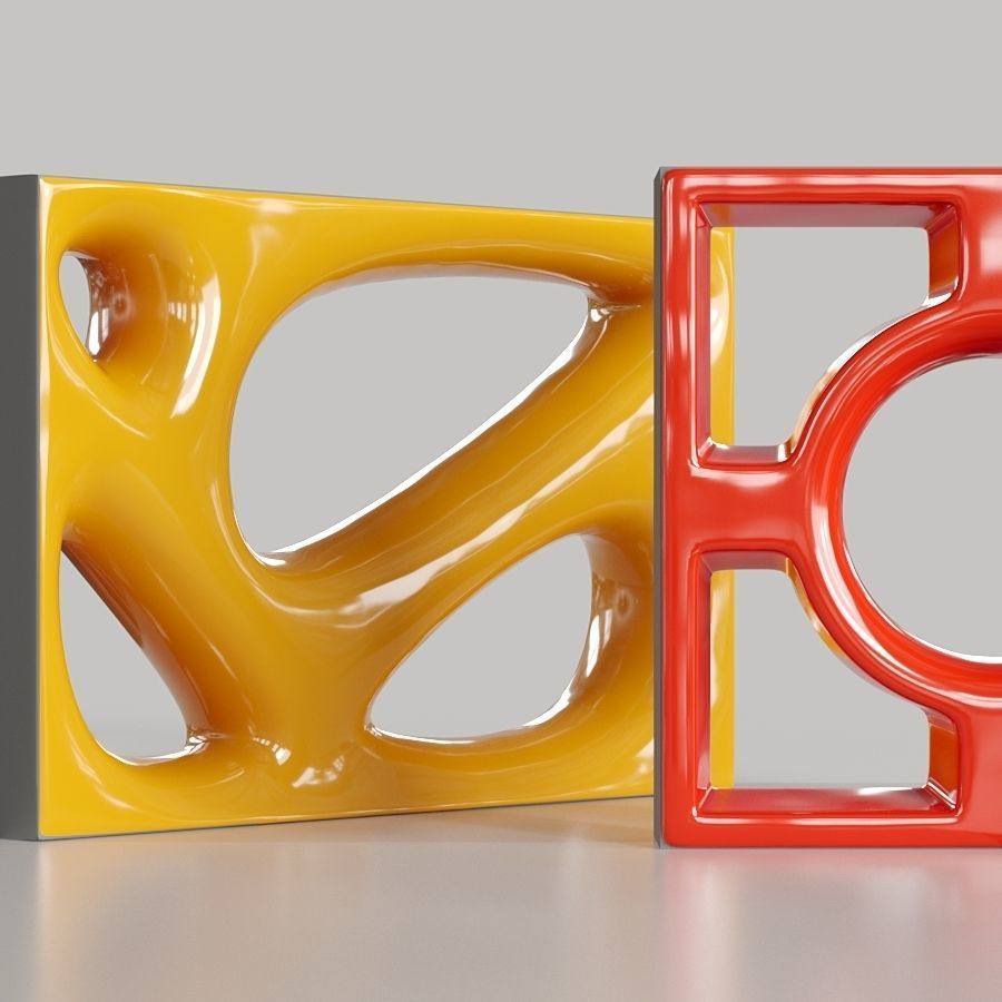 Cobogo Color Bricks Collection 3 3D model_2