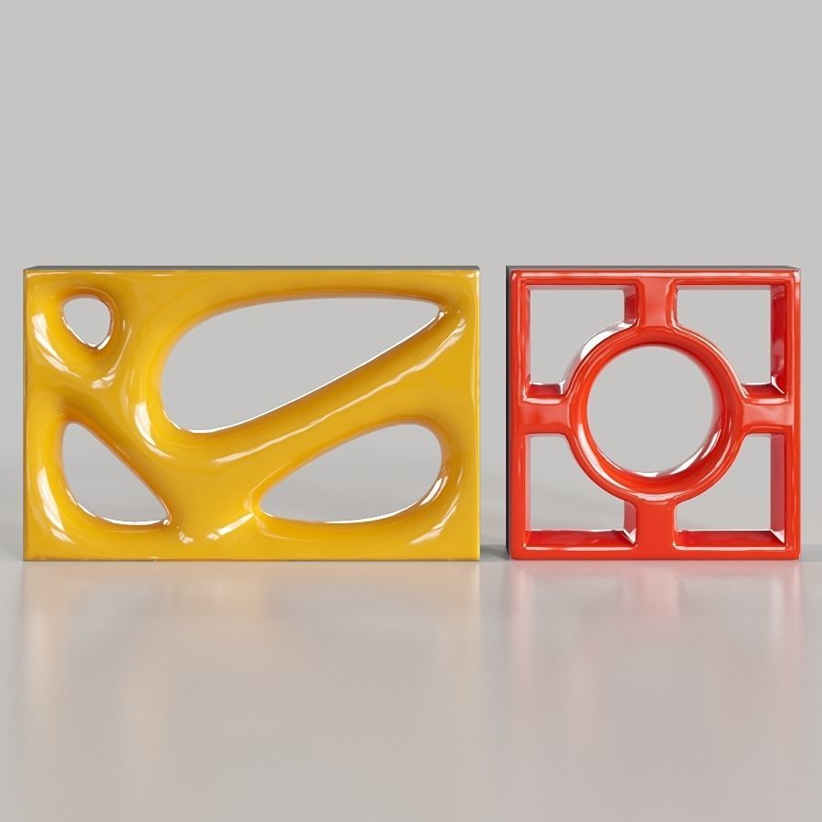 Cobogo Color Bricks Collection 3 3D model_1