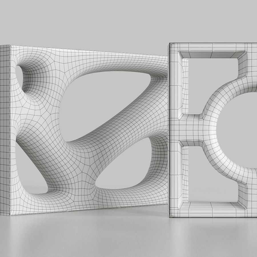 Cobogo Color Bricks Collection 3 3D model_3