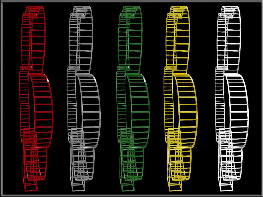 Shamrock Wire Frame Low-poly 3D model_6