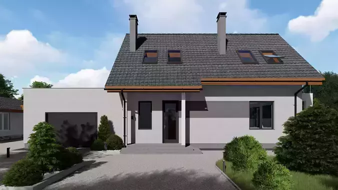 3d model of a residential building 3D model