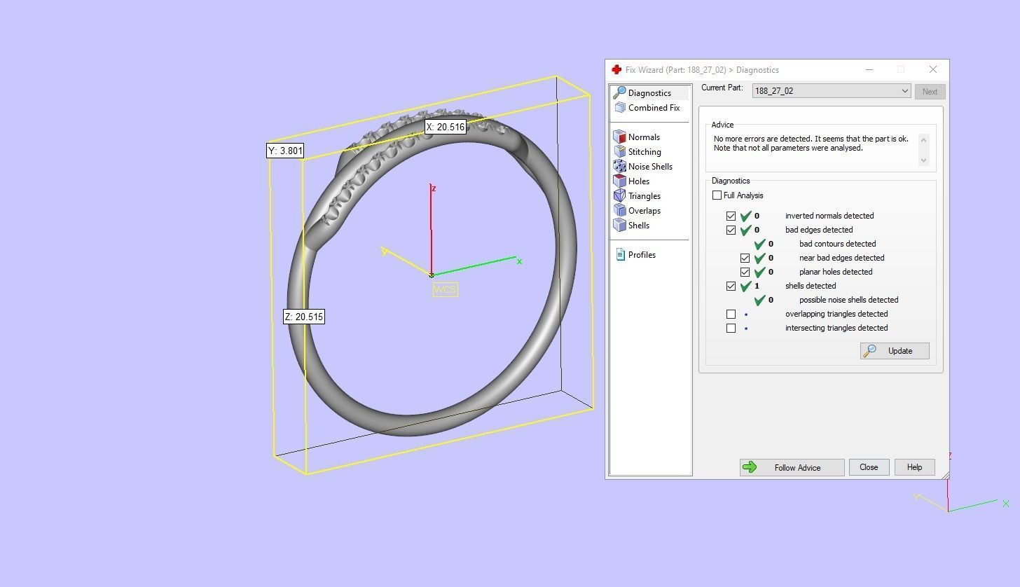 Asymmetrical Diamond Ring 3D print model_12