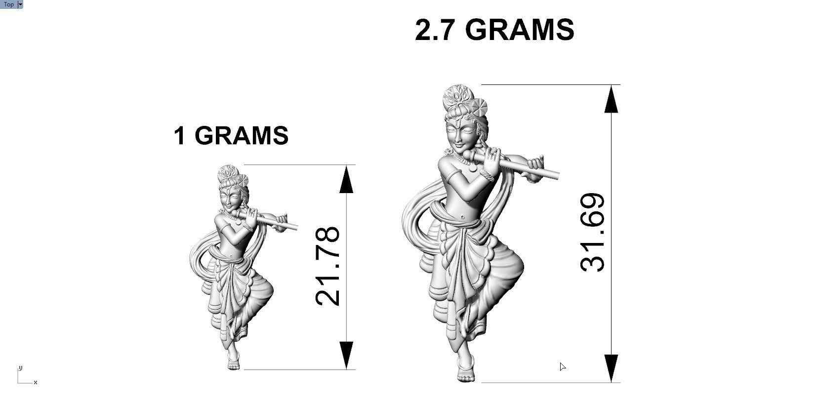 KRISHNA PENDENT 3D print model_9