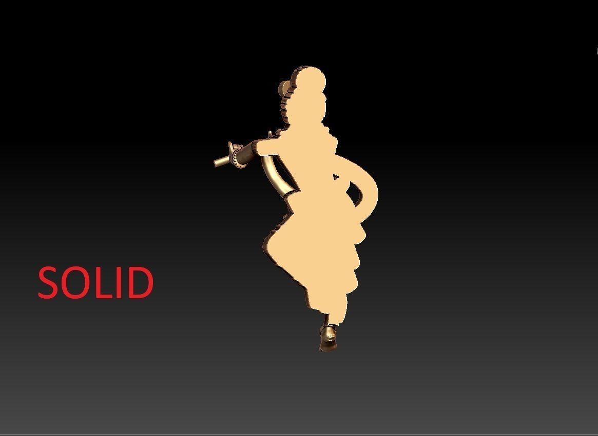 KRISHNA PENDENT 3D print model_7