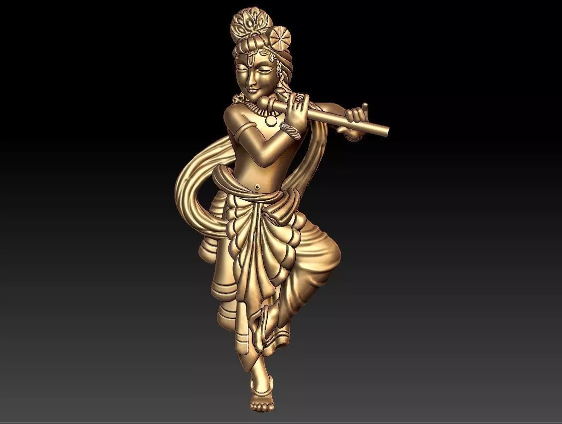 KRISHNA PENDENT 3D print model_0