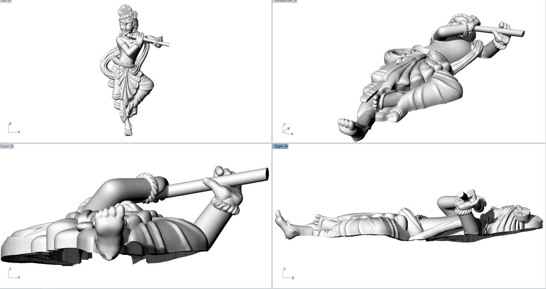 KRISHNA PENDENT 3D print model_2