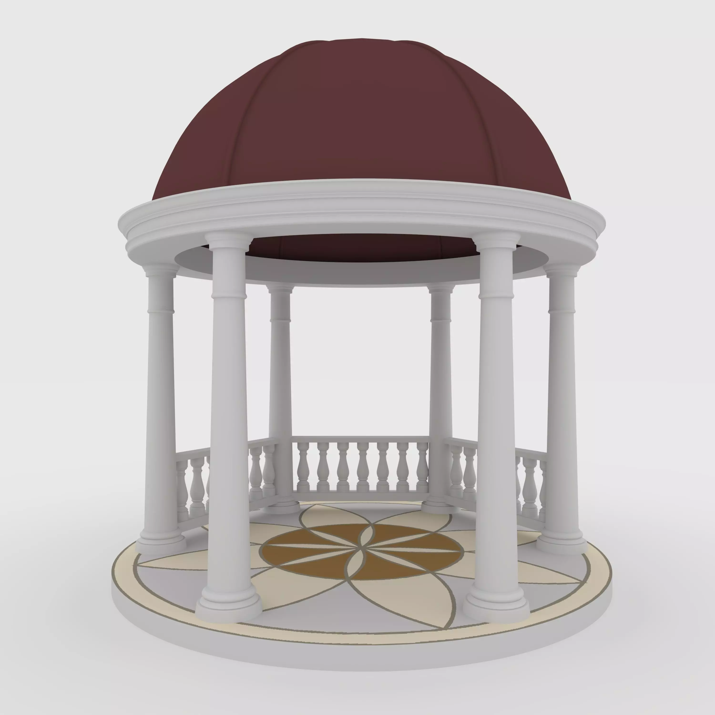 Classic Gazebo 1 3D model_0