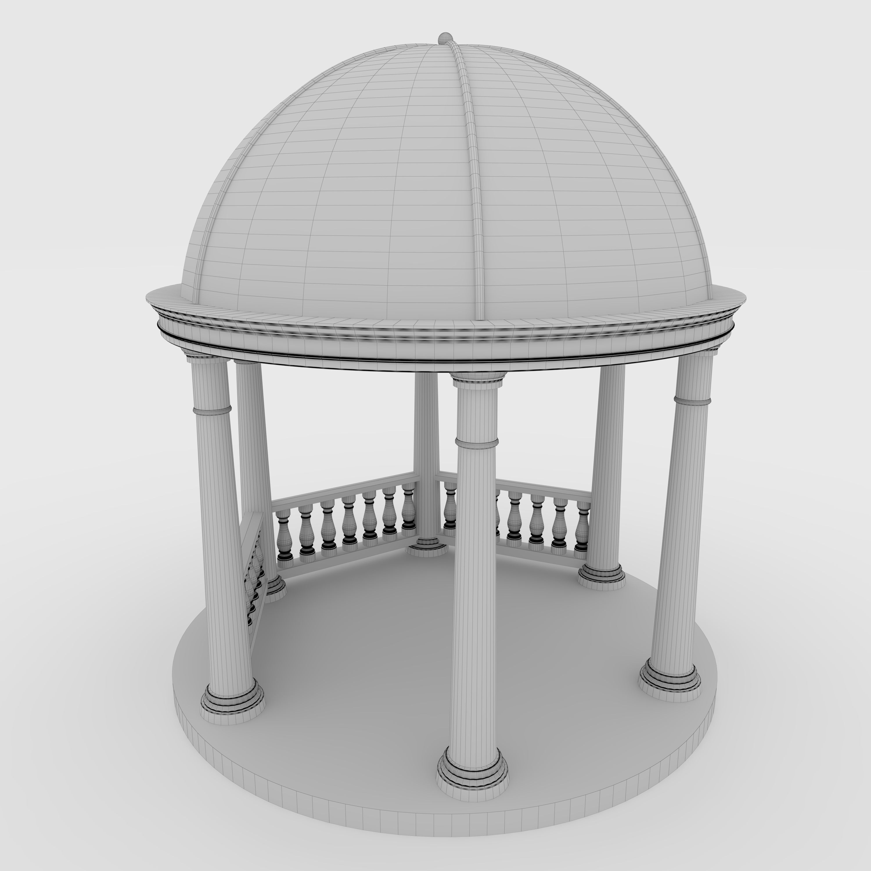 Classic Gazebo 1 3D model_11
