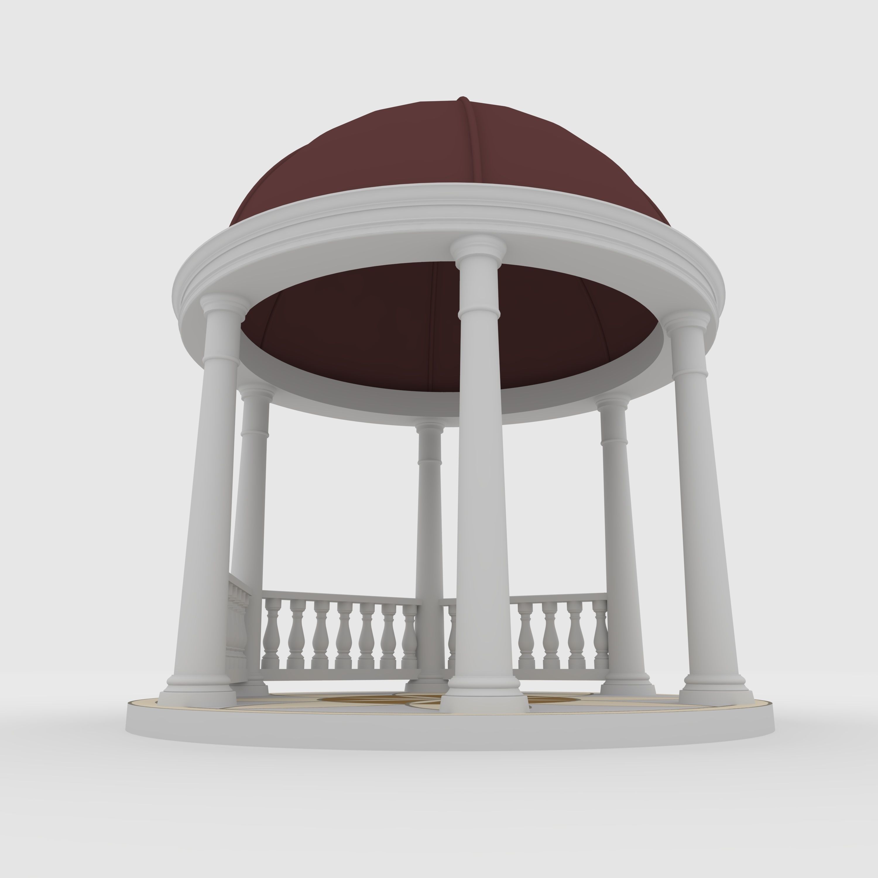 Classic Gazebo 1 3D model_8