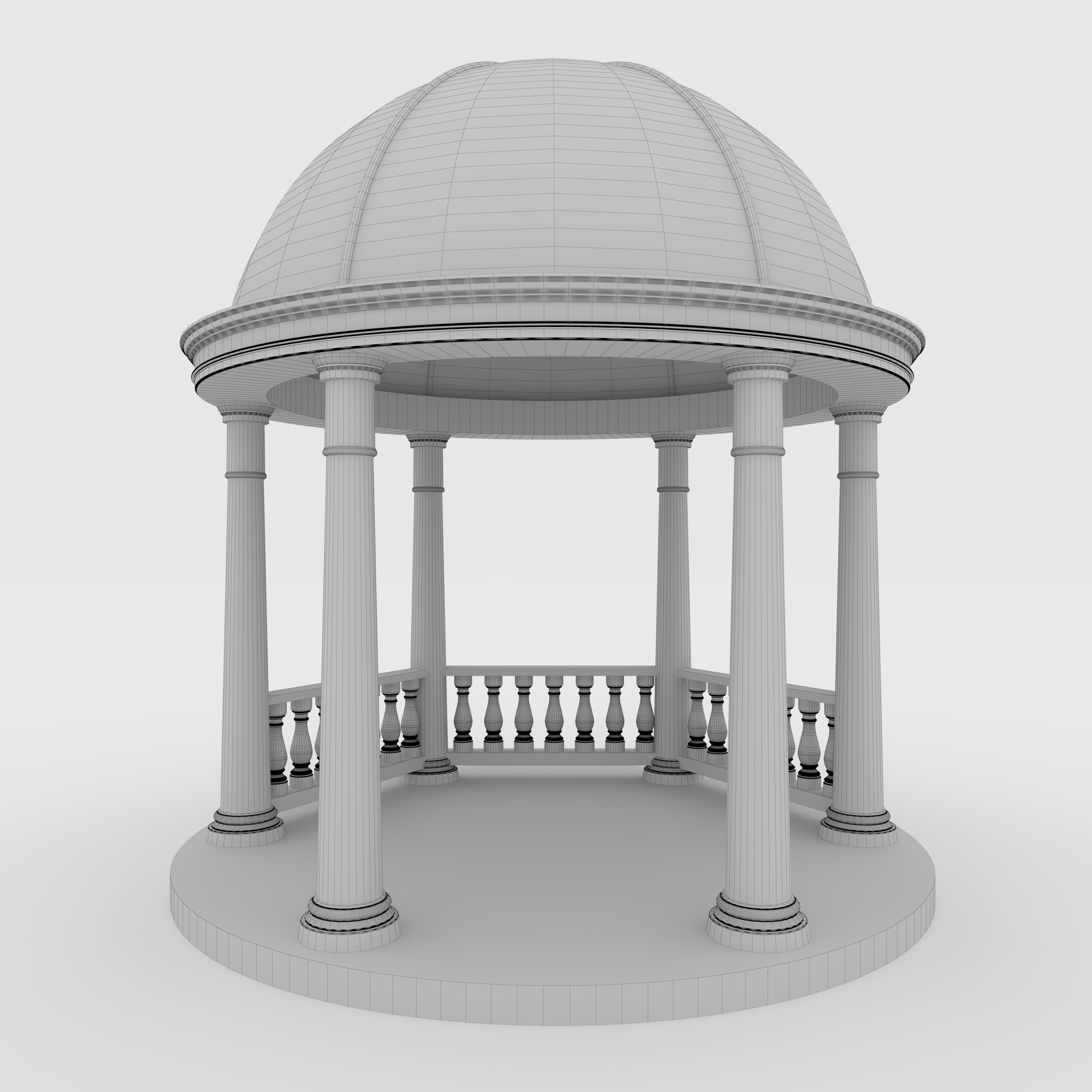 Classic Gazebo 1 3D model_1