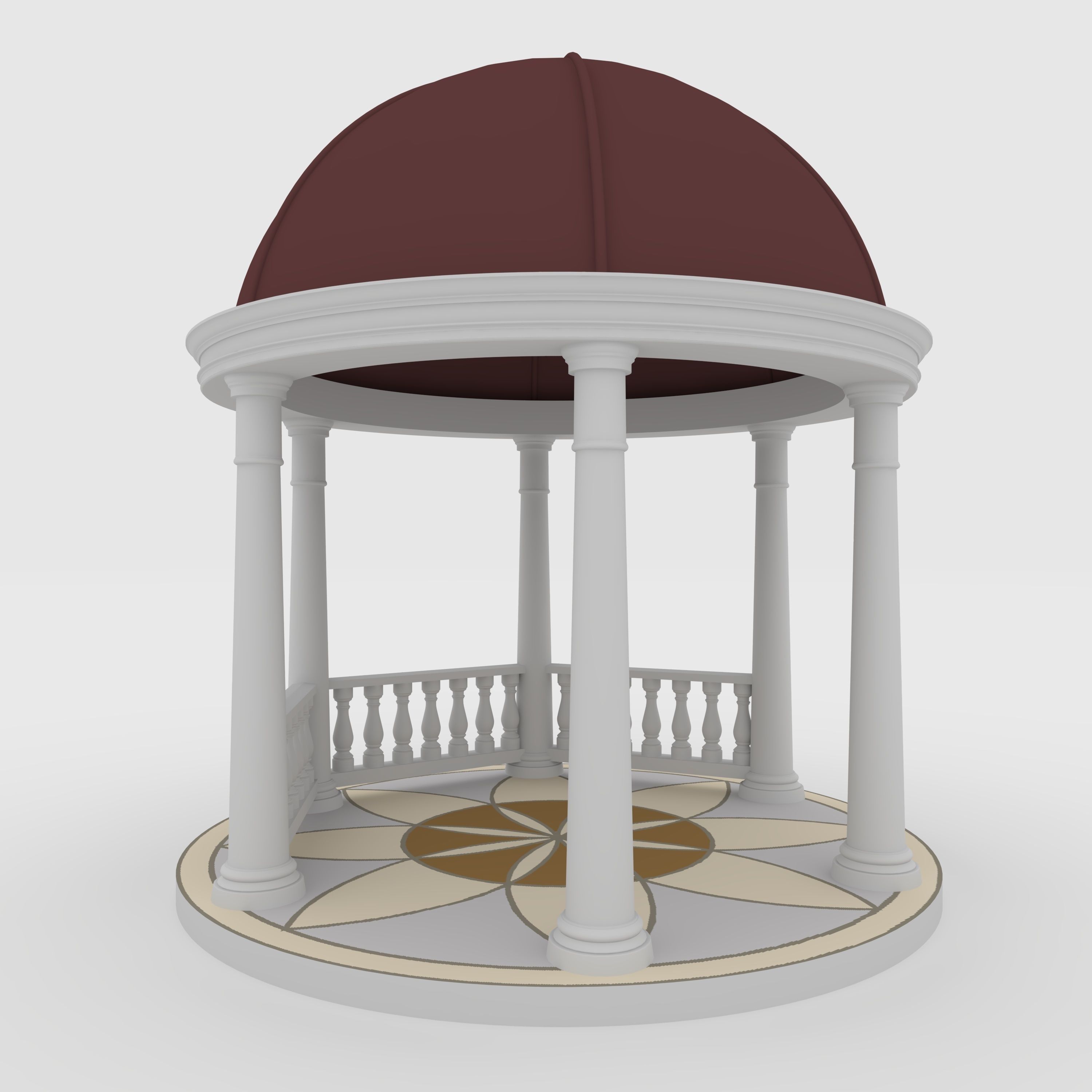 Classic Gazebo 1 3D model_6