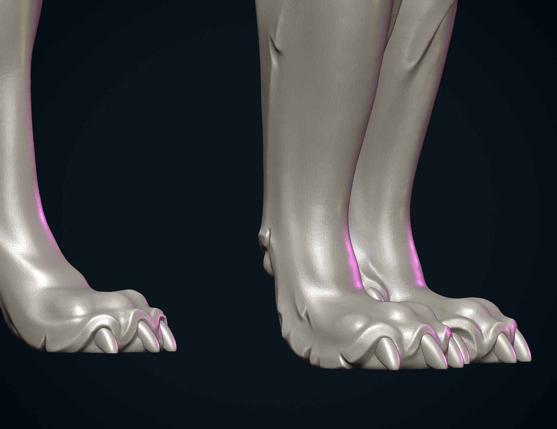 Wolf Sculpture 3D print model_19