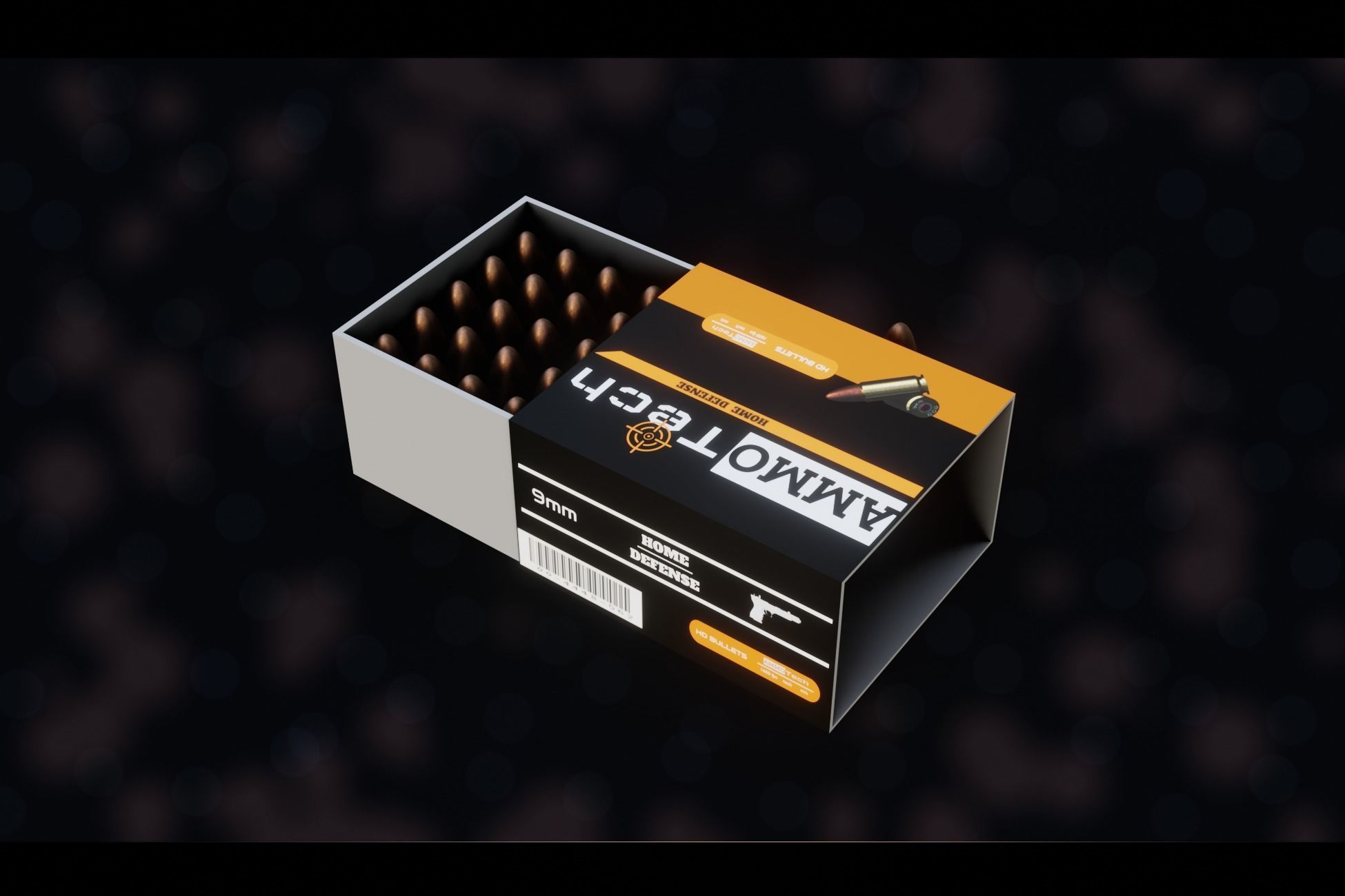 NZ 9mm Ammo Free low-poly 3D model_23