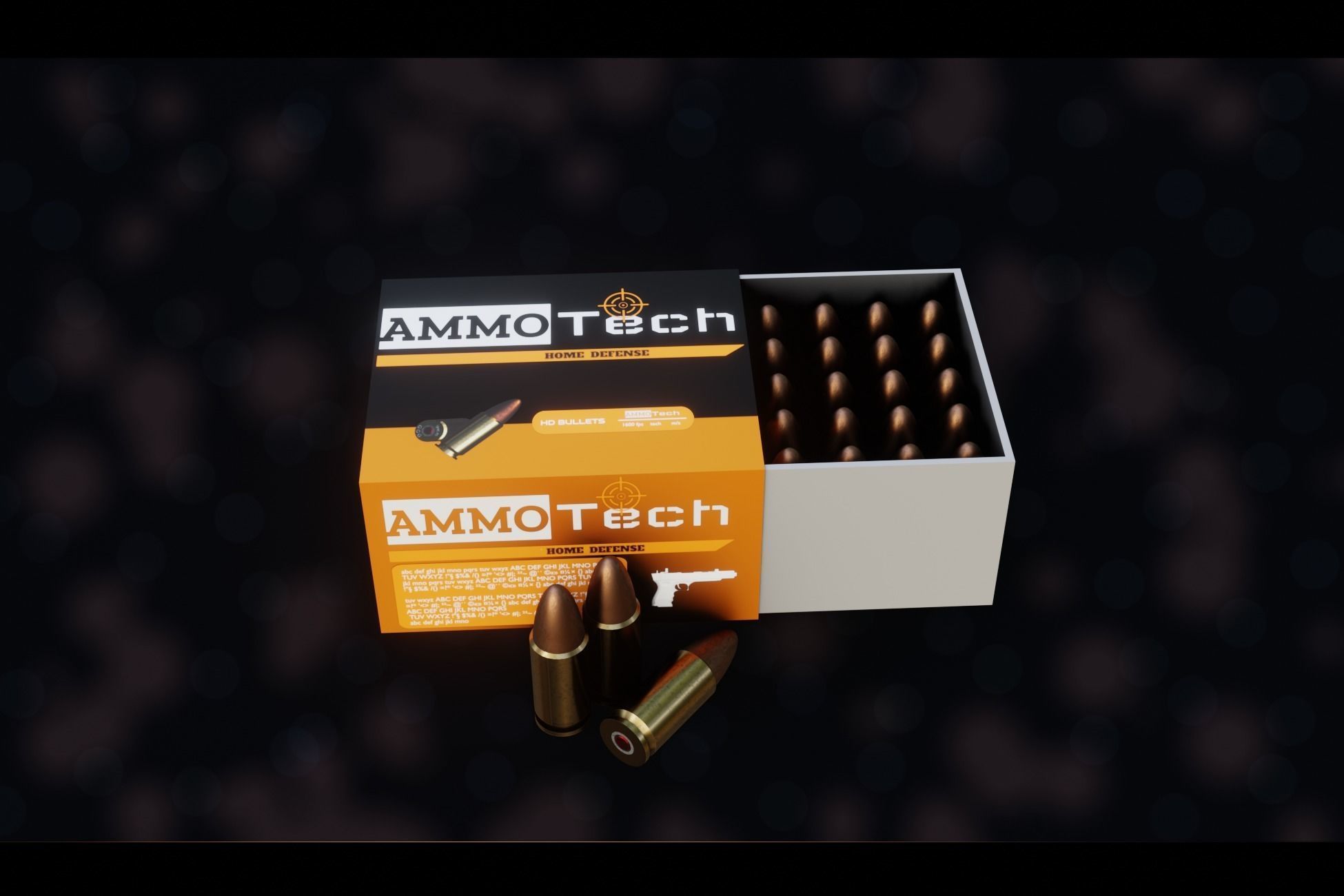 NZ 9mm Ammo Free low-poly 3D model_4