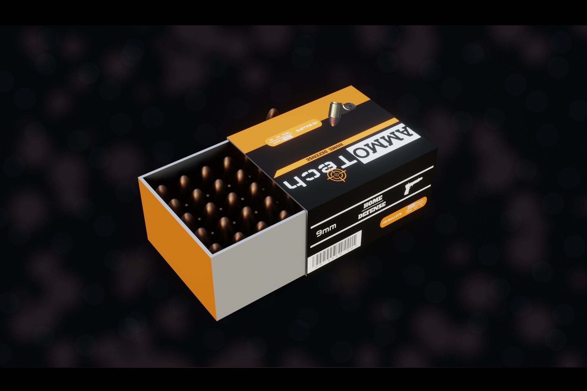 NZ 9mm Ammo Free low-poly 3D model_25