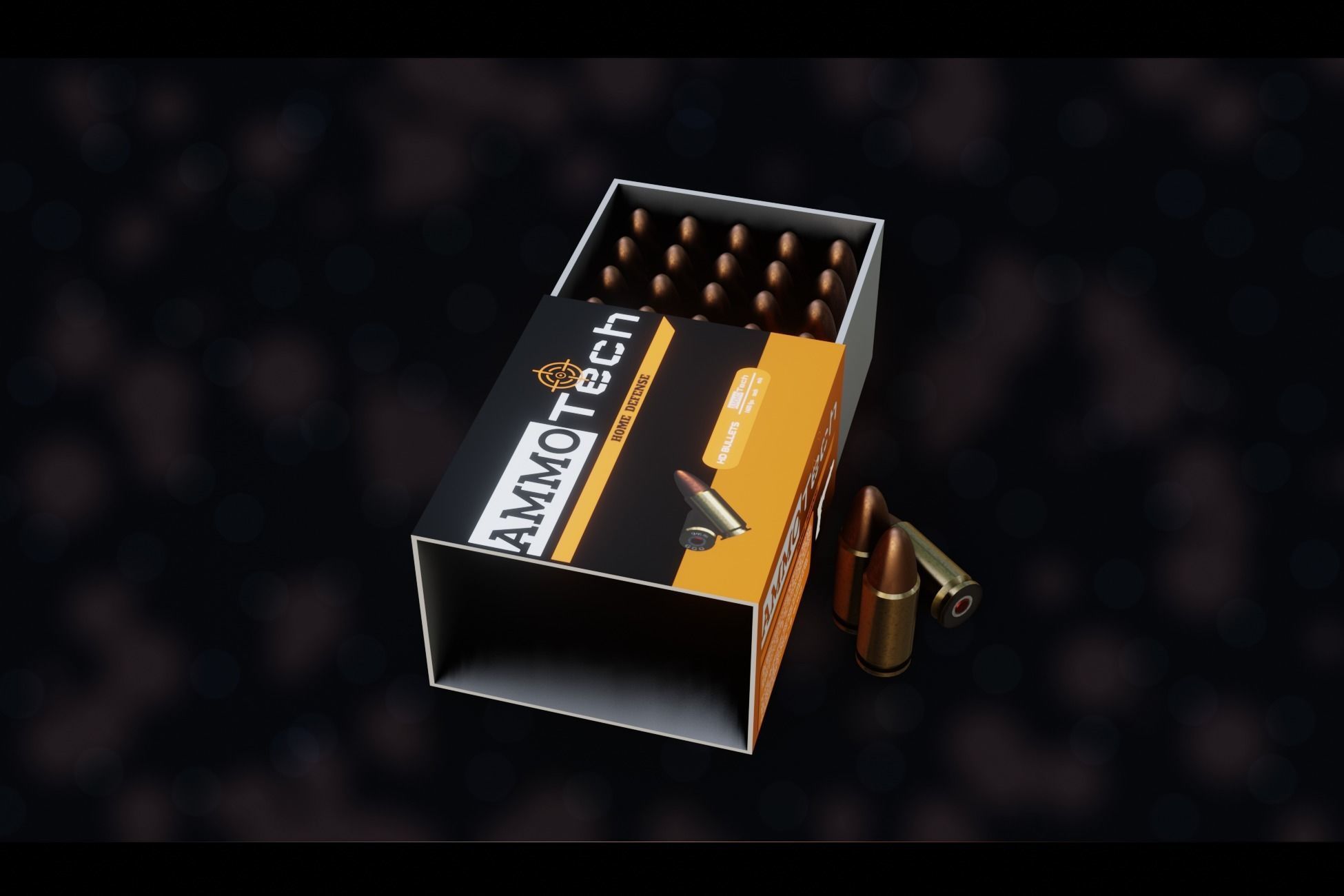 NZ 9mm Ammo Free low-poly 3D model_9