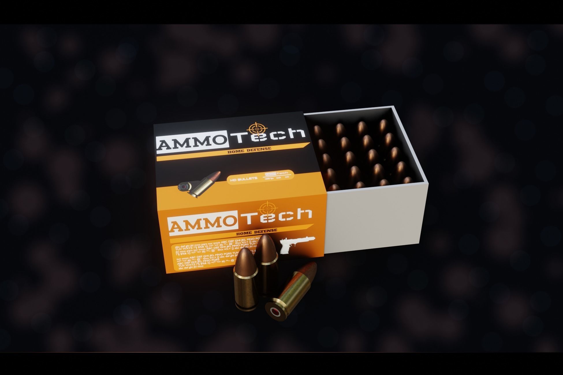 NZ 9mm Ammo Free low-poly 3D model_6