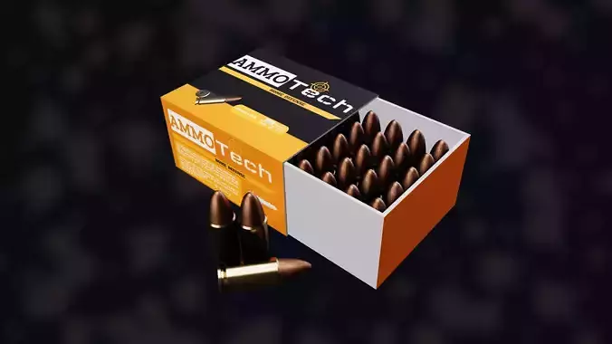 NZ 9mm Ammo Free low-poly 3D model
