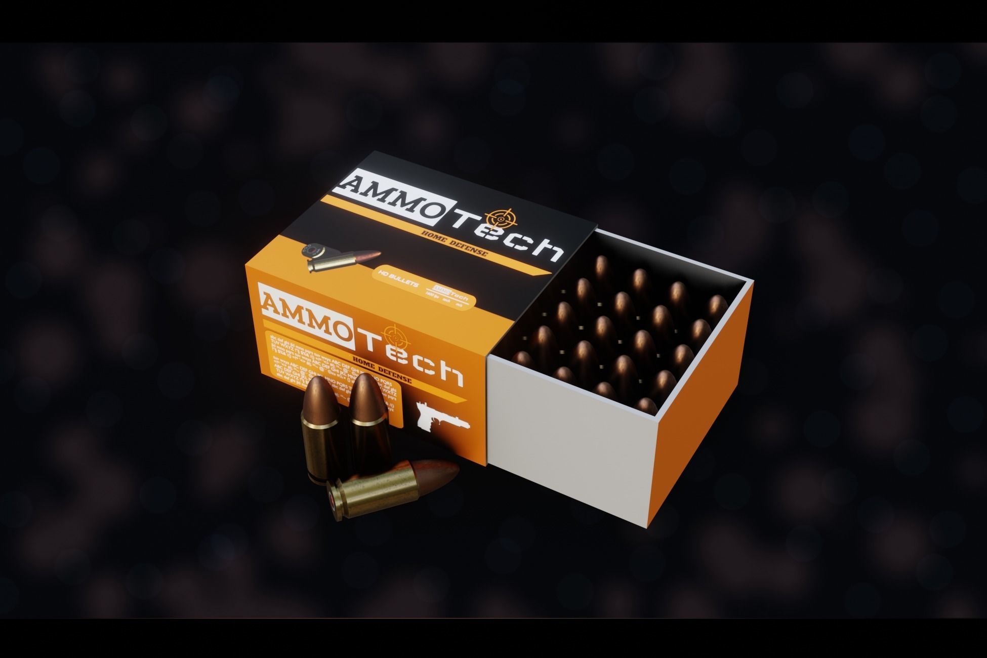 NZ 9mm Ammo Free low-poly 3D model_28