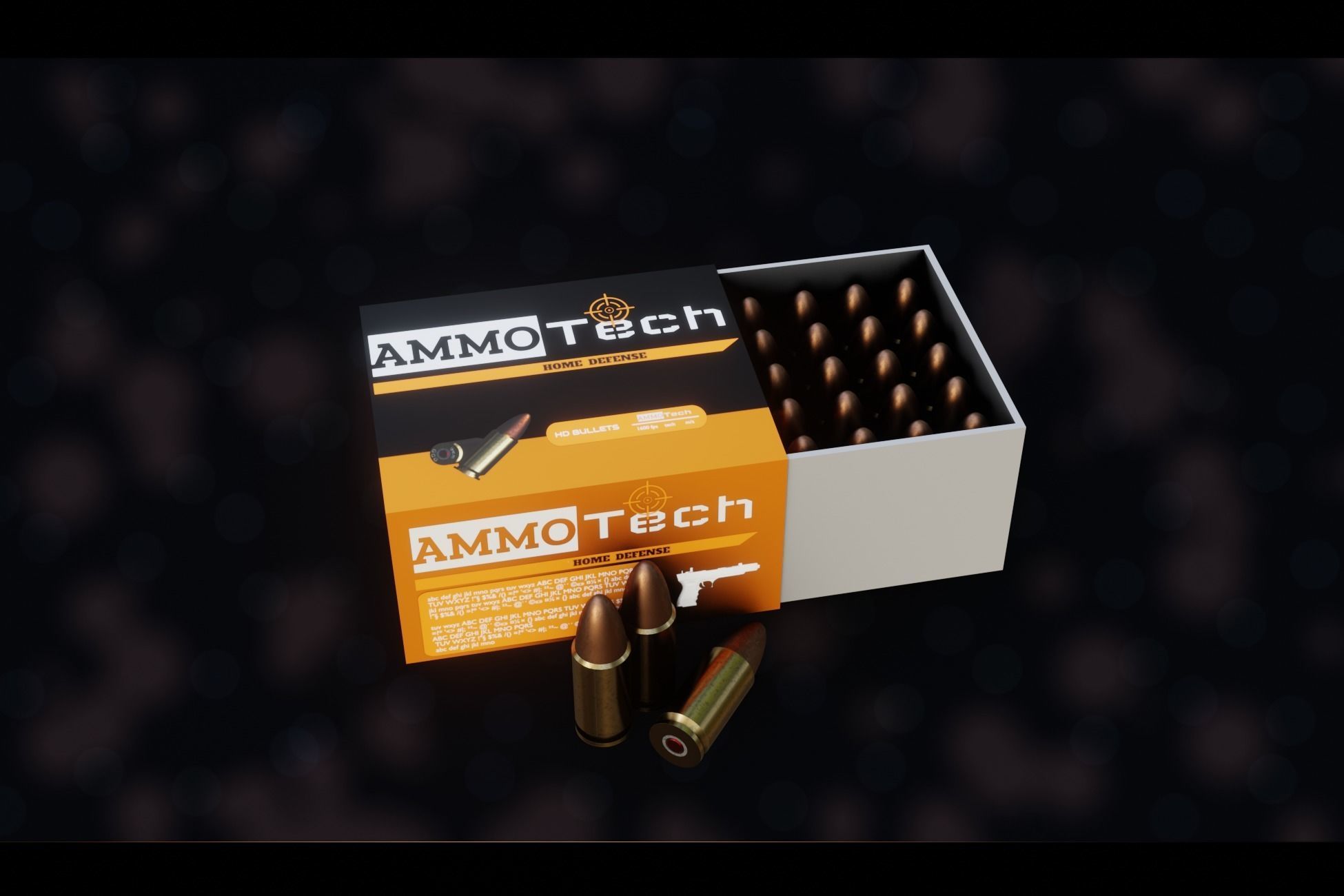 NZ 9mm Ammo Free low-poly 3D model_7