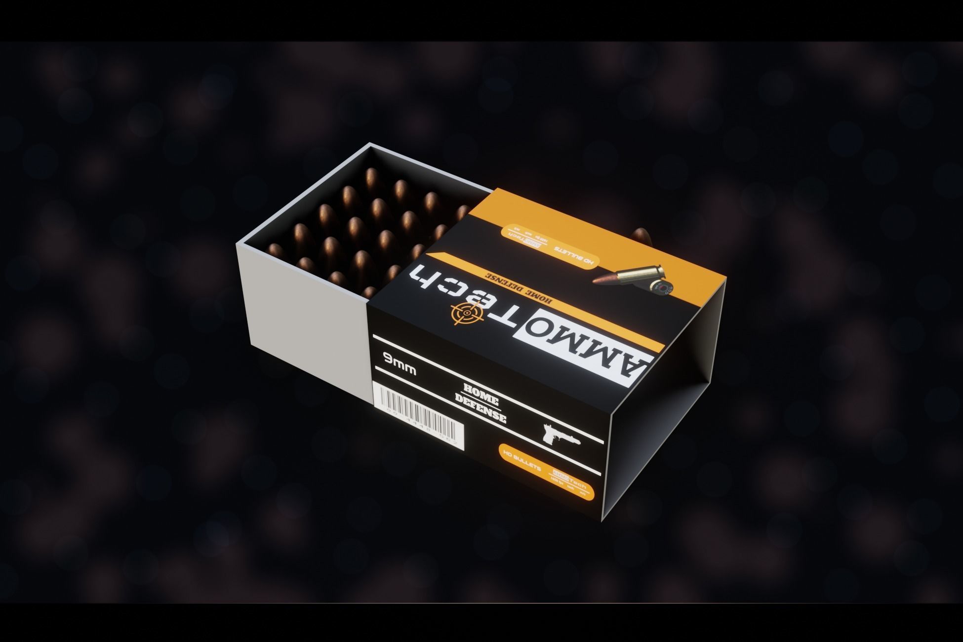 NZ 9mm Ammo Free low-poly 3D model_12