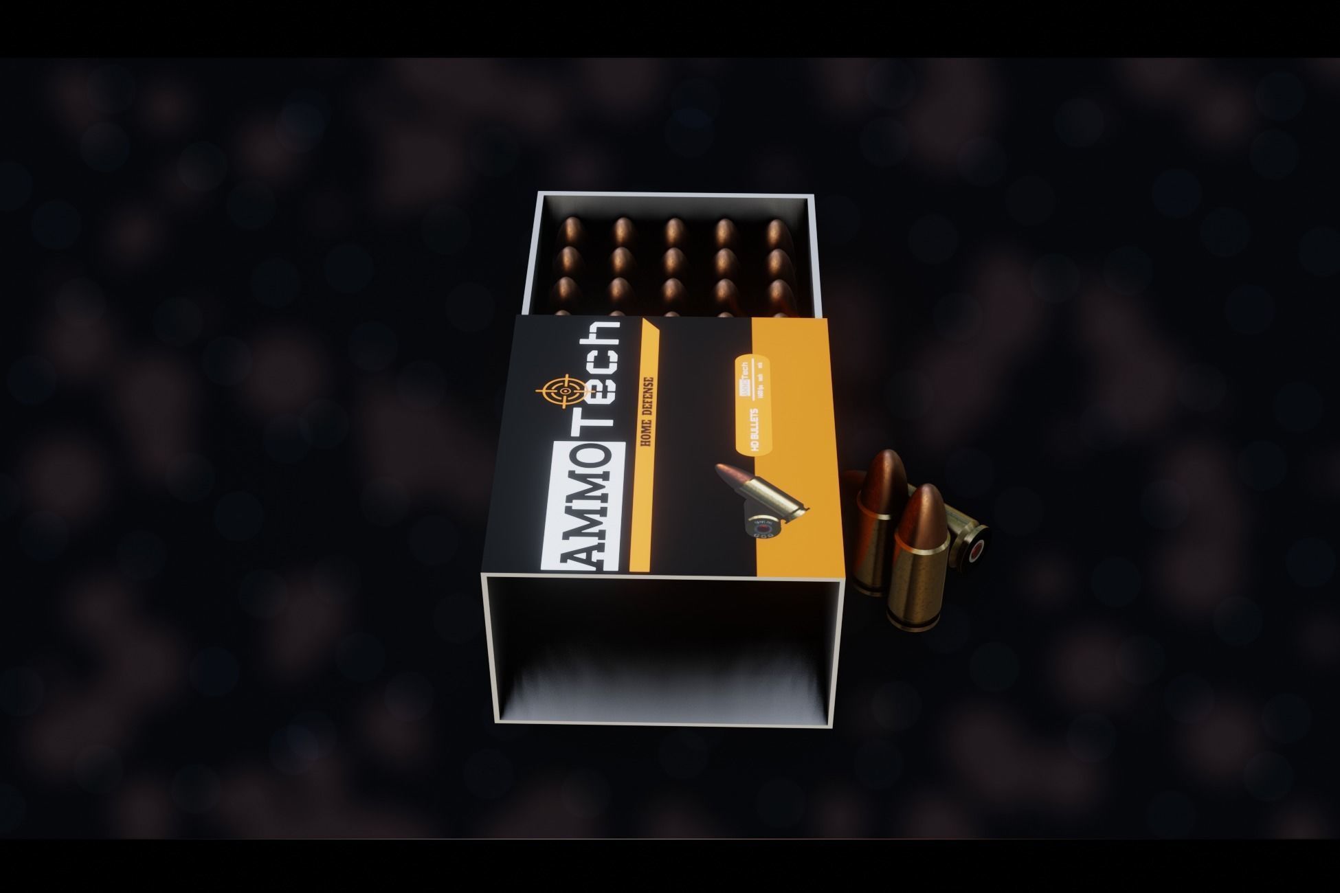 NZ 9mm Ammo Free low-poly 3D model_10