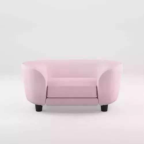 3D Model of Dog Cat Sofa Low-poly 3D model