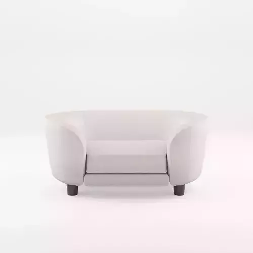 3D Model of Dog Cat Bed Sofa Low-poly 3D model