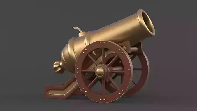 Circus Cannon 3D model