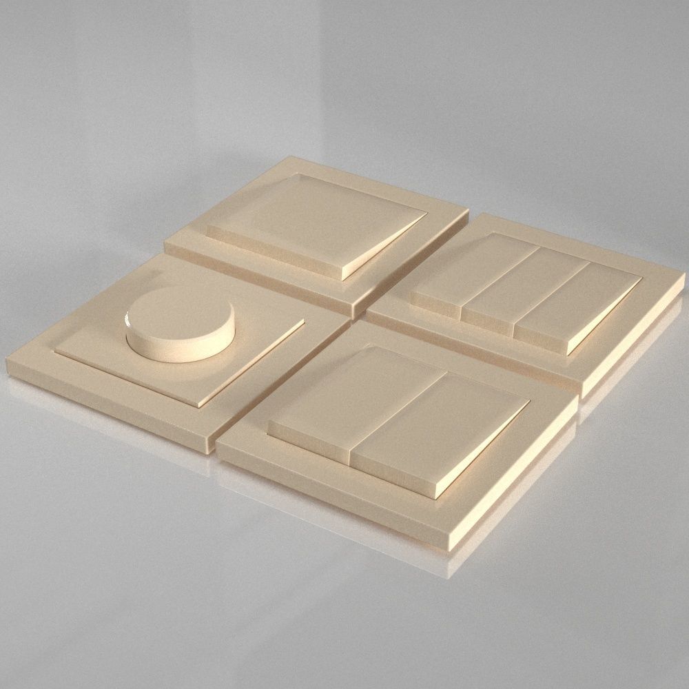 switches and sockets 3D model Low-poly 3D model_1