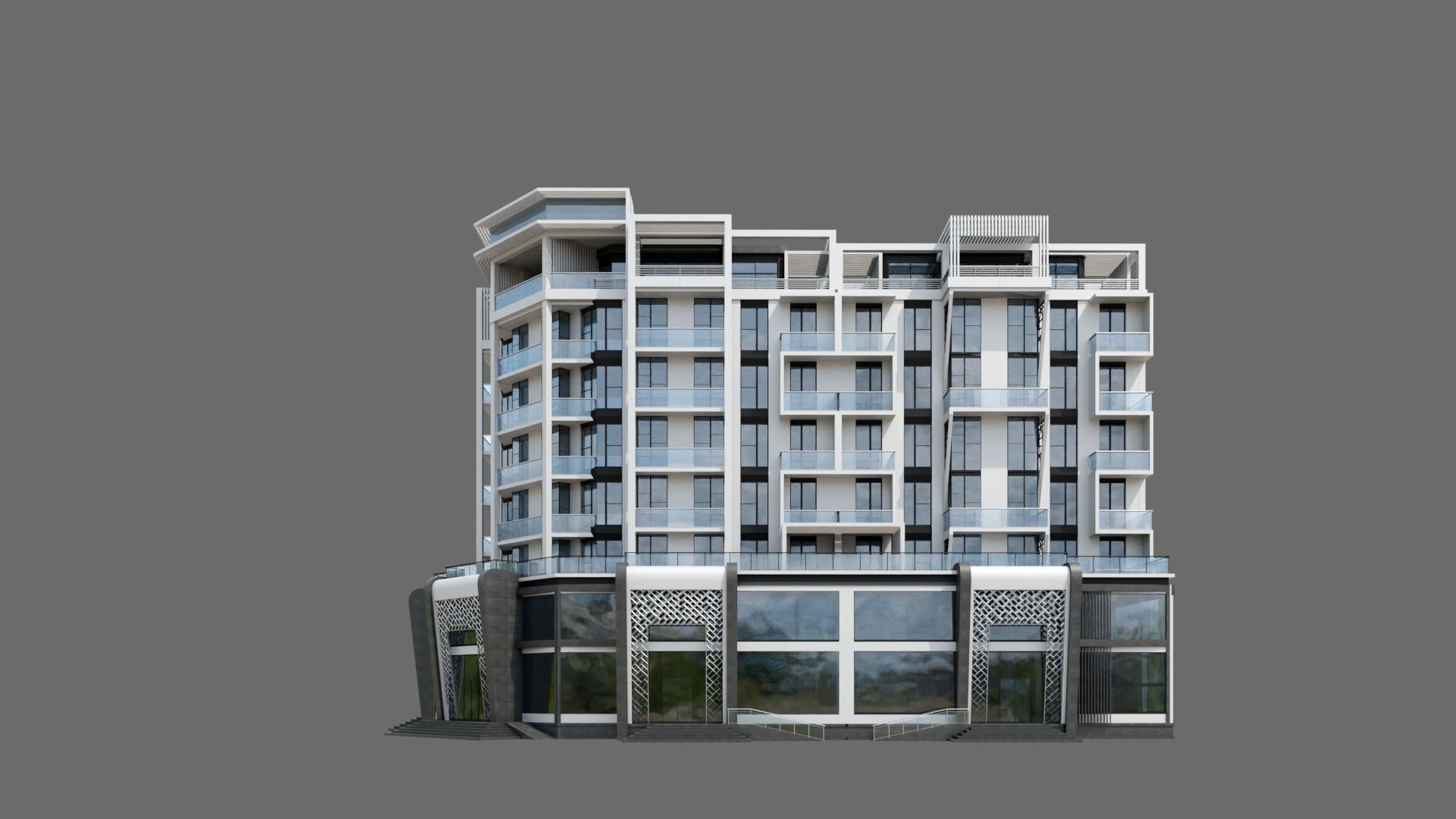 Residental Building ID025 3D model_7
