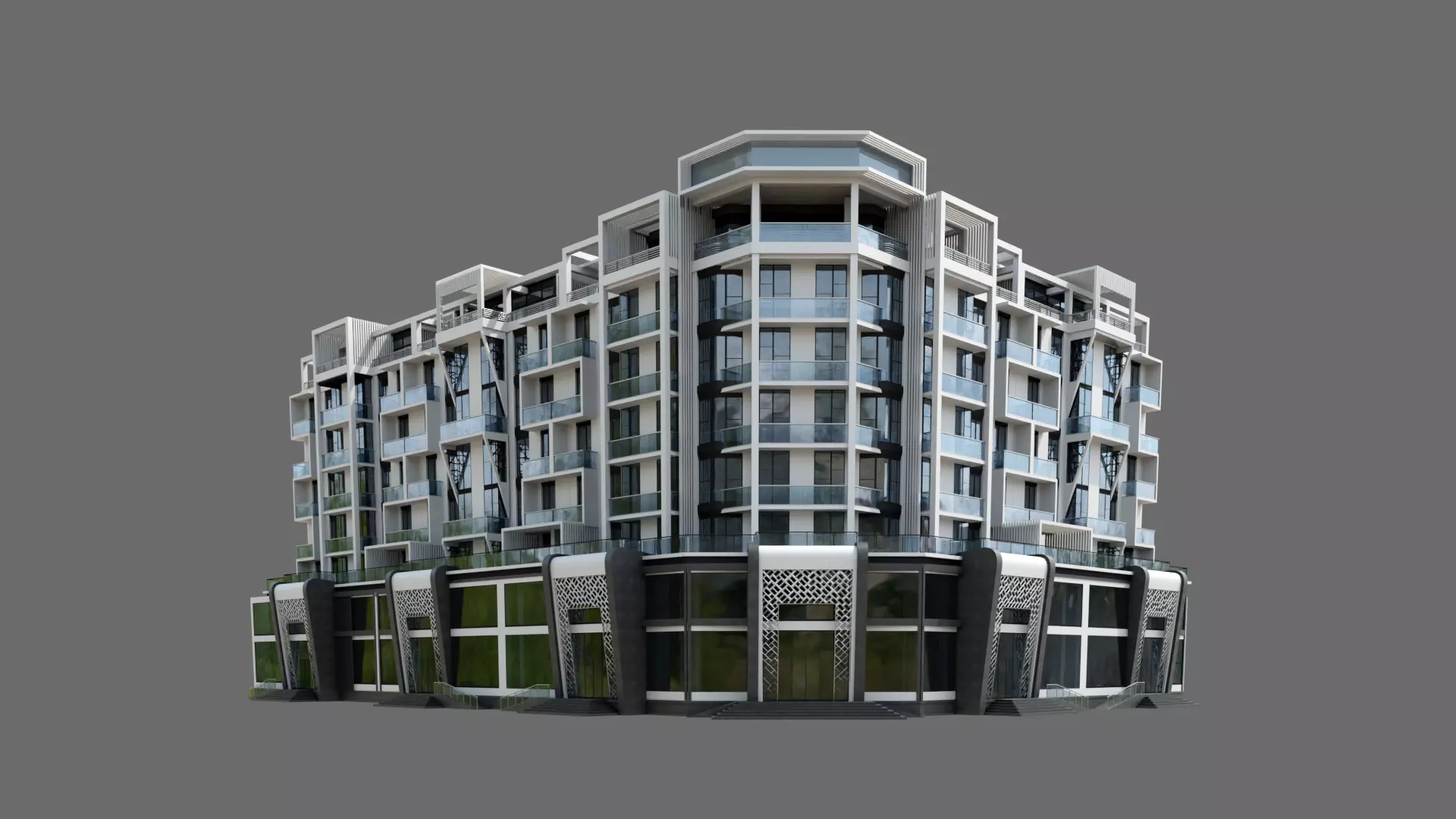 Residental Building ID025 3D model_0
